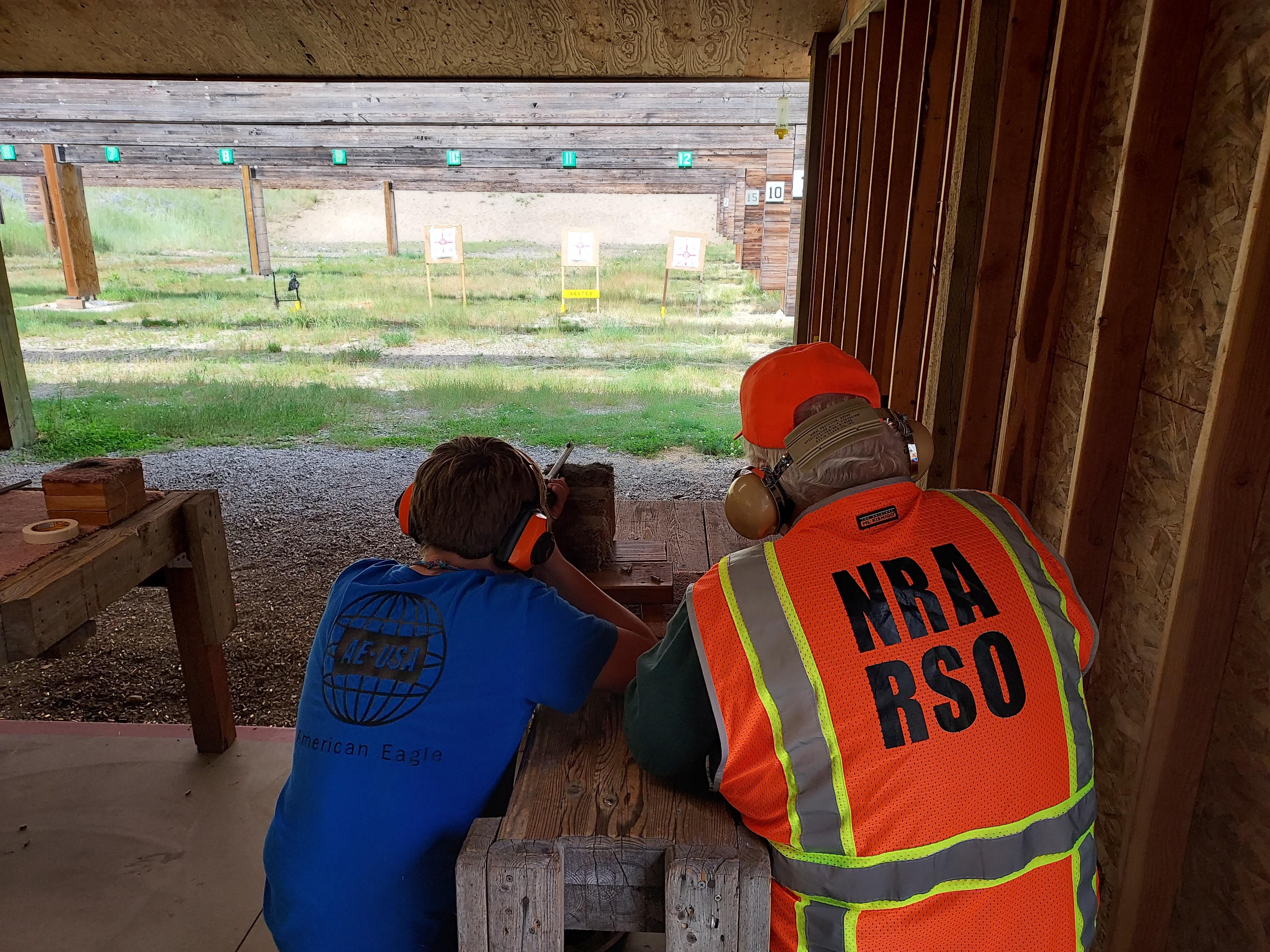 NRA-certified Range Safety Officer at the Farragut Shooting Range Center