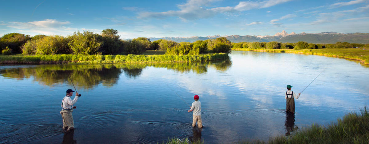 Fly fishing as a family pastime