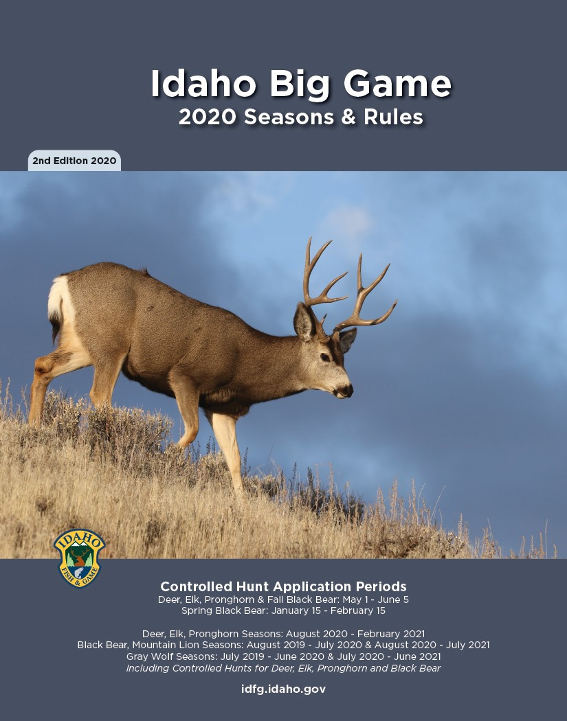 Big Game Seasons and Rules Cover Version 2