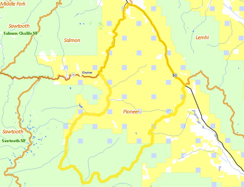 Map of Hunt Area