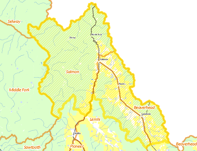 Map of Hunt Area