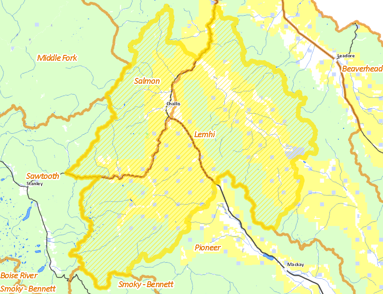 Map of Hunt Area