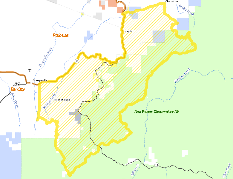 Map of Hunt Area