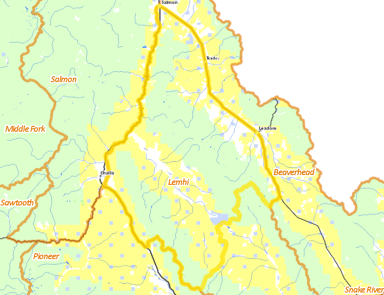 Map of Hunt Area