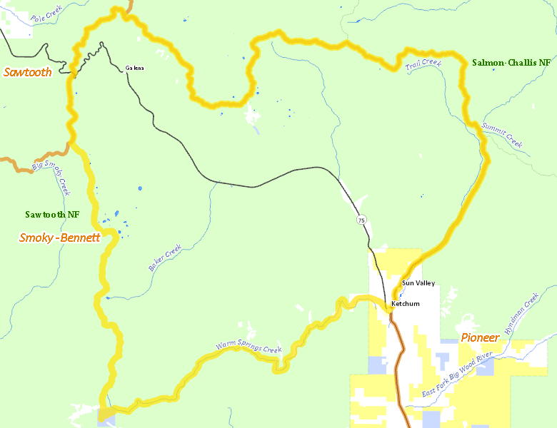 Map of Hunt Area