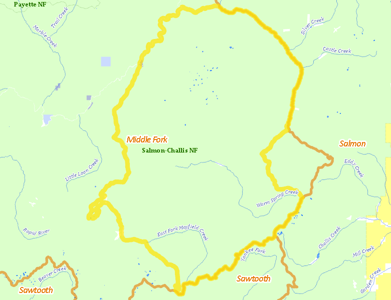 Map of Hunt Area