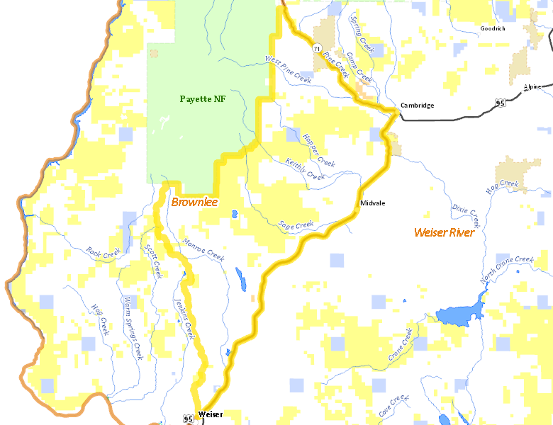 Map of Hunt Area