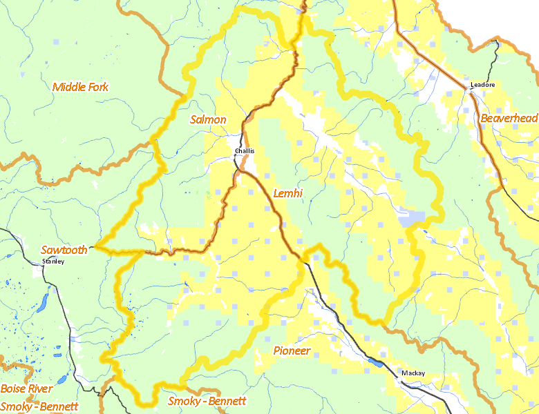 Map of Hunt Area