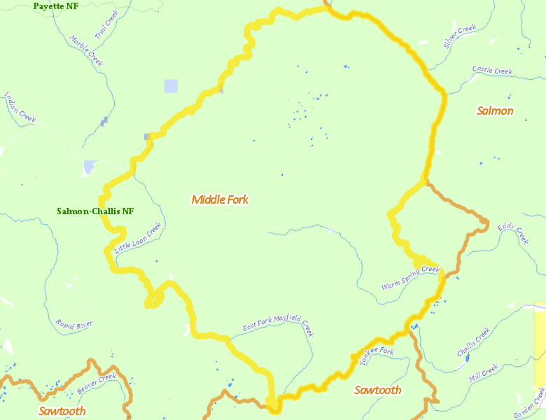 Map of Hunt Area