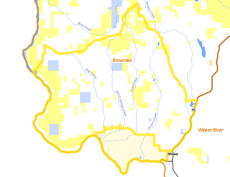 Map of Hunt Area