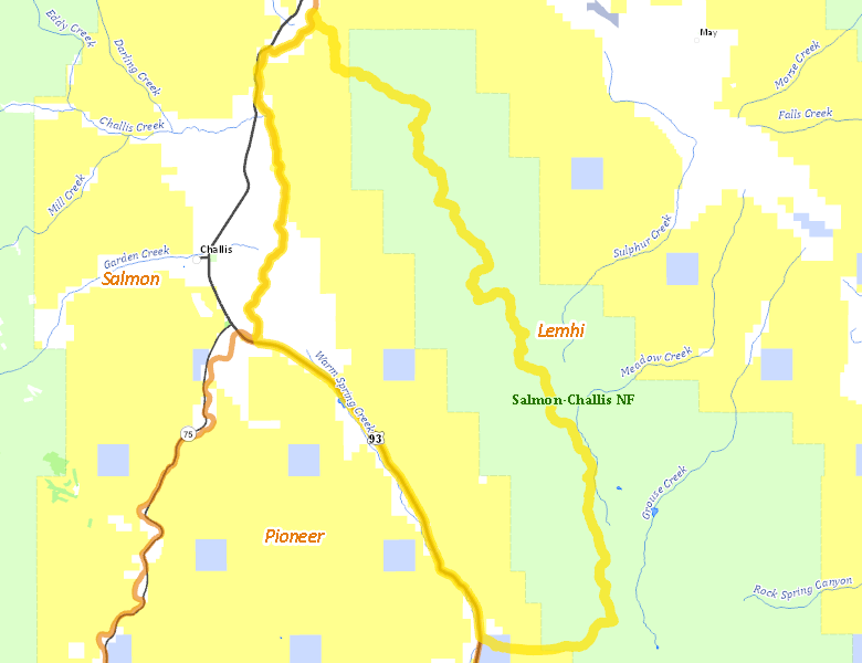 Map of Hunt Area