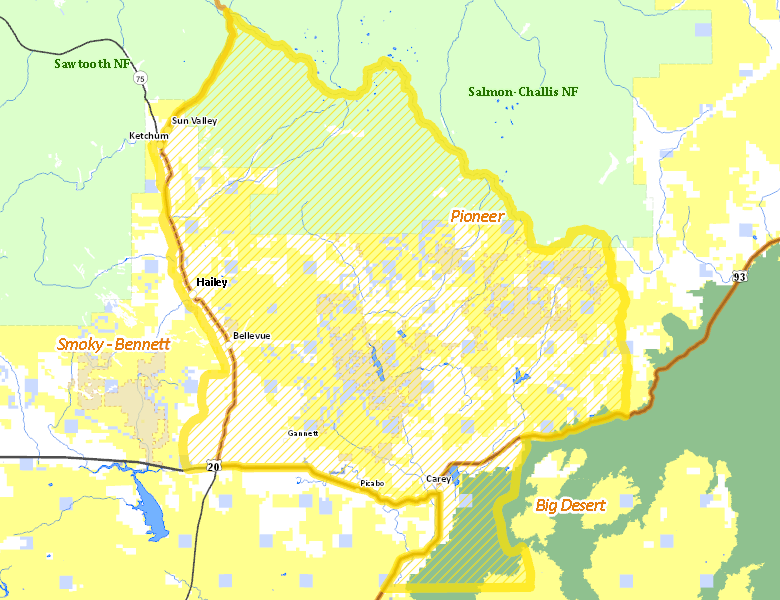 Map of Hunt Area