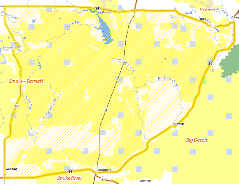 Map of Hunt Area