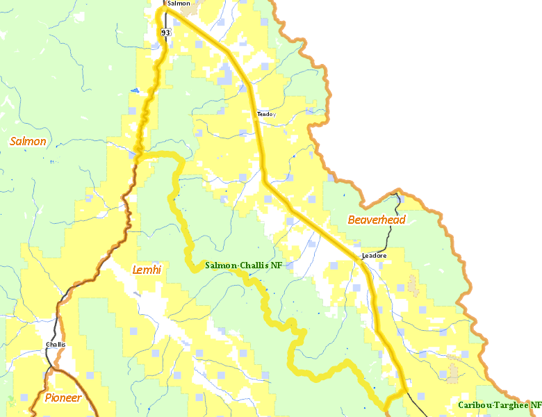 Map of Hunt Area