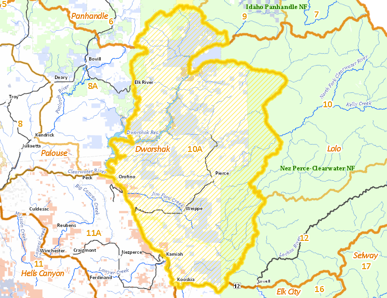 Map of Hunt Area