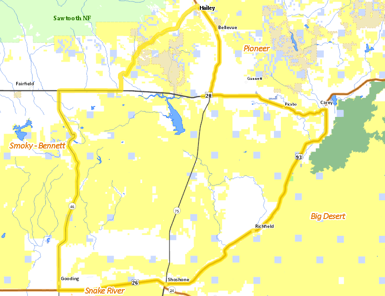 Map of Hunt Area