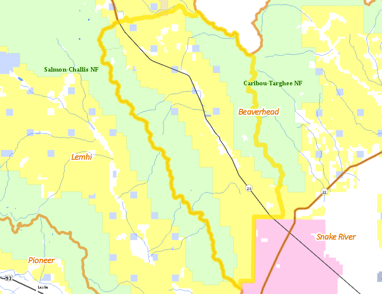 Map of Hunt Area