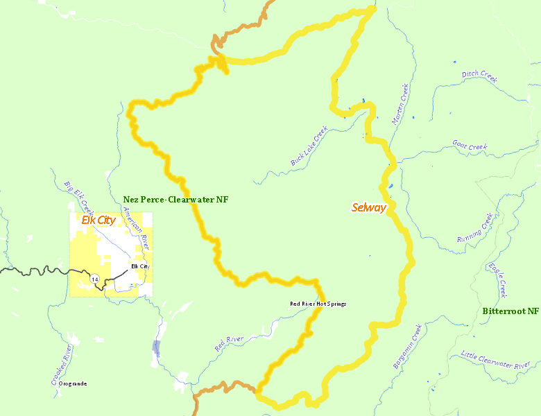 Map of Hunt Area