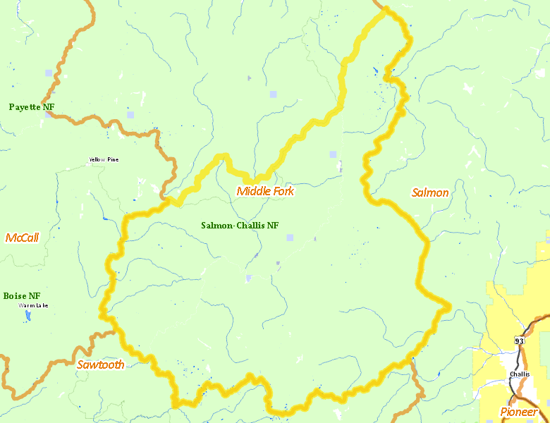 Map of Hunt Area