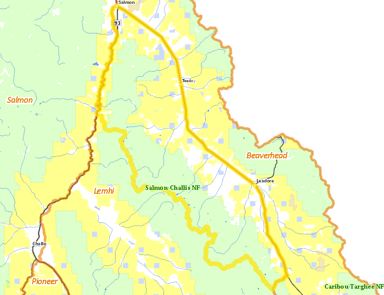 Map of Hunt Area