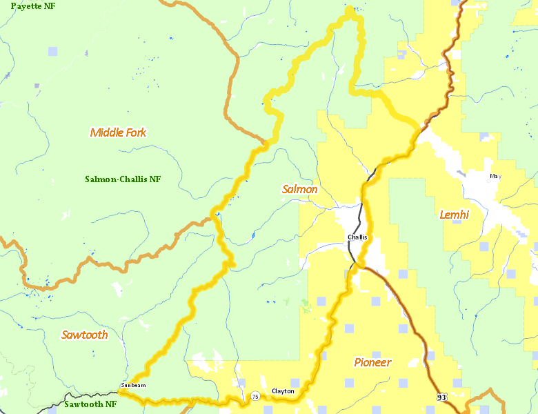 Map of Hunt Area