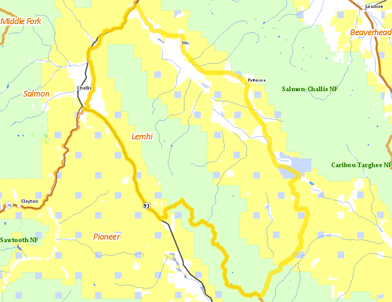 Map of Hunt Area