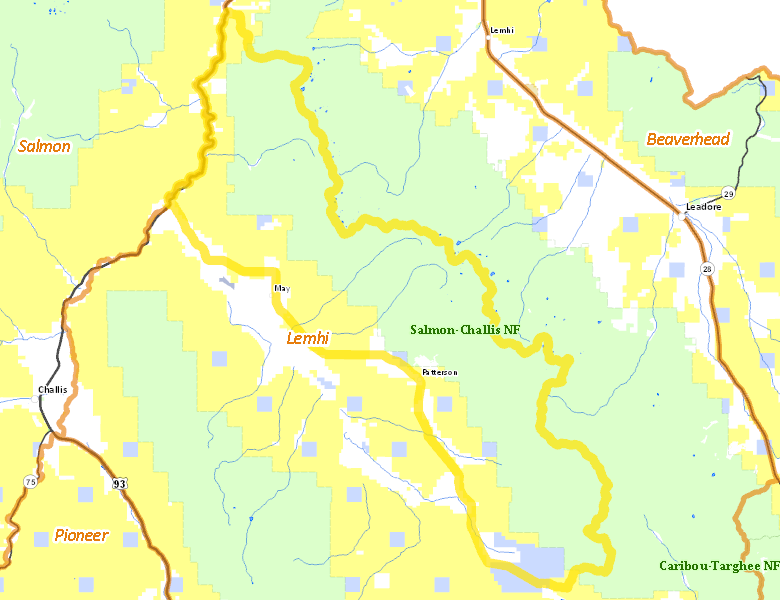 Map of Hunt Area