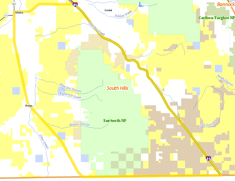 Map of Hunt Area