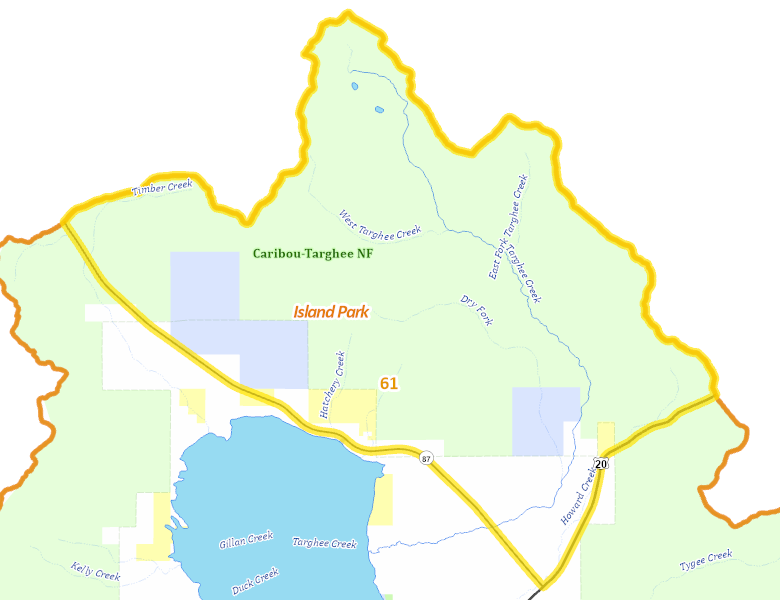 Map of Hunt Area