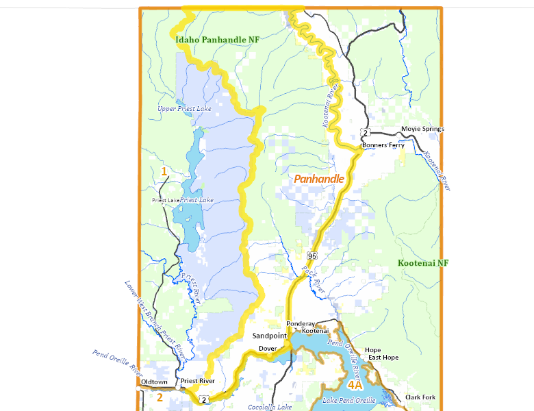 Map of Hunt Area