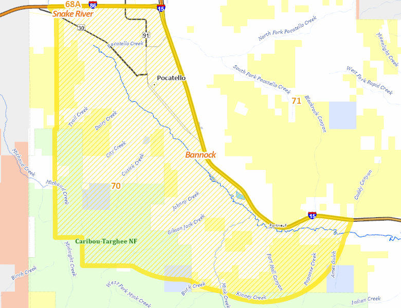 Map of Hunt Area