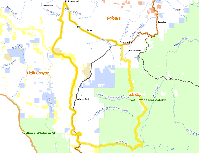 Map of Hunt Area