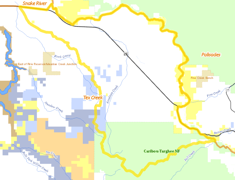 Map of Hunt Area