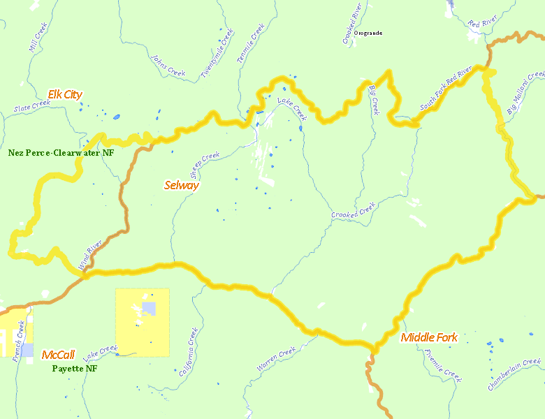 Map of Hunt Area