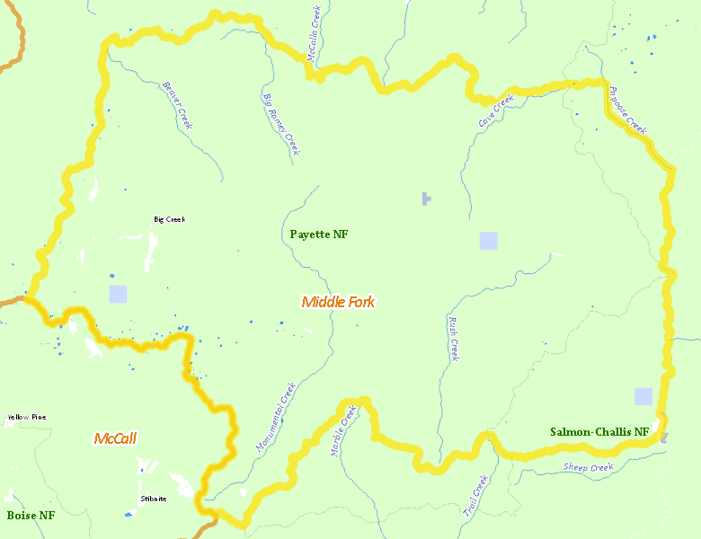 Map of Hunt Area