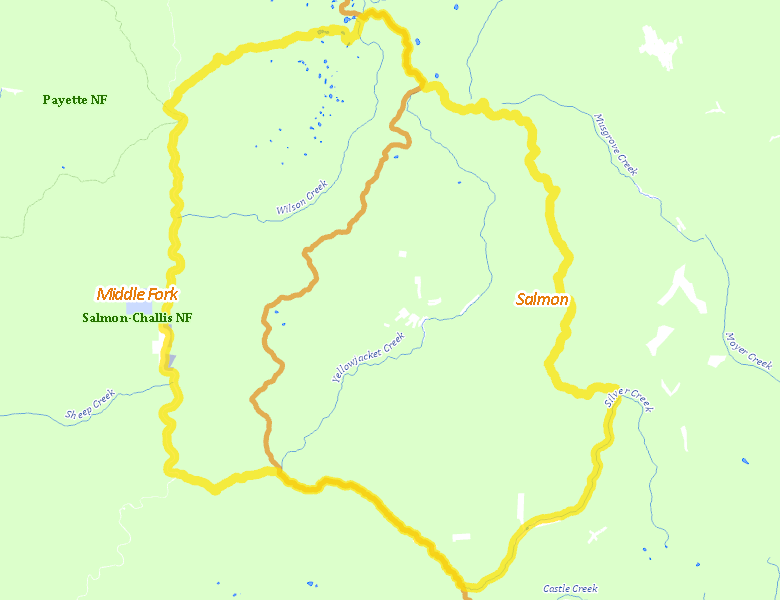 Map of Hunt Area