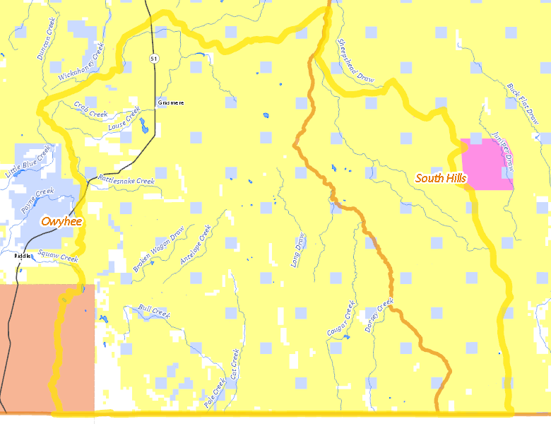 Map of Hunt Area