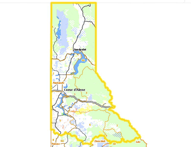 Panhandle Region Idaho Hunt Planner