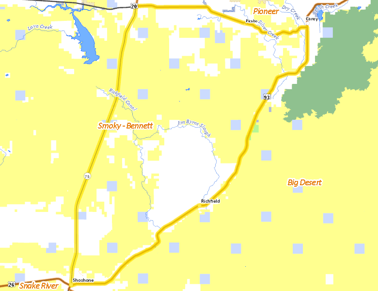 Map of Hunt Area