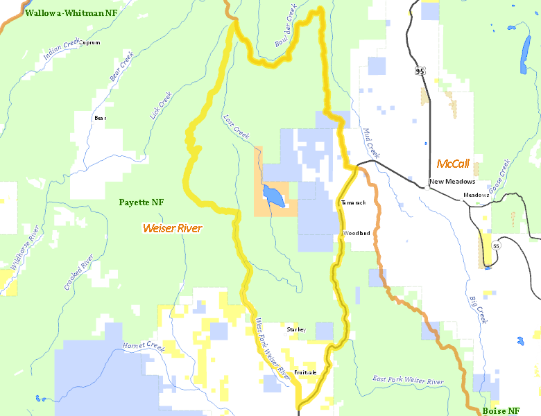 Map of Hunt Area