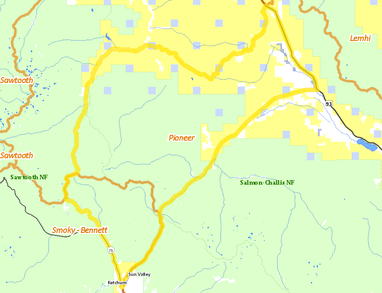 Map of Hunt Area