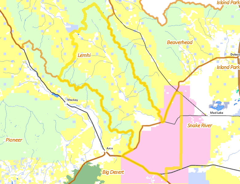 Map of Hunt Area