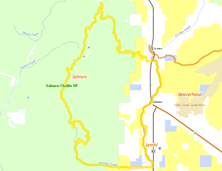 Map of Hunt Area