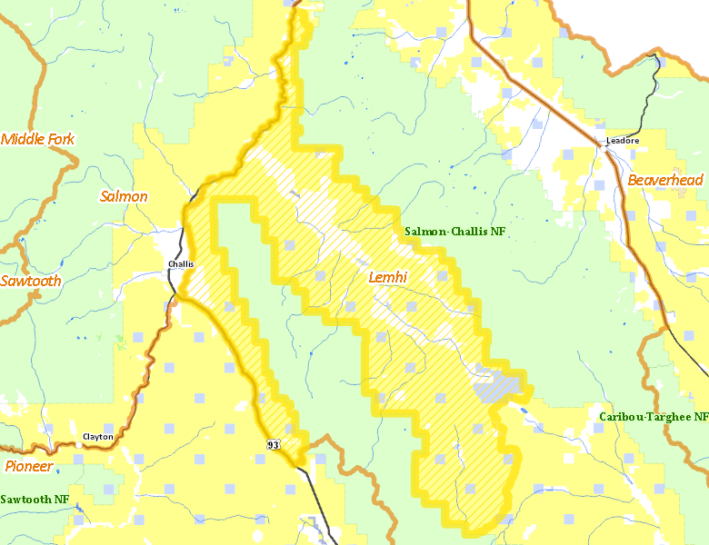 Map of Hunt Area