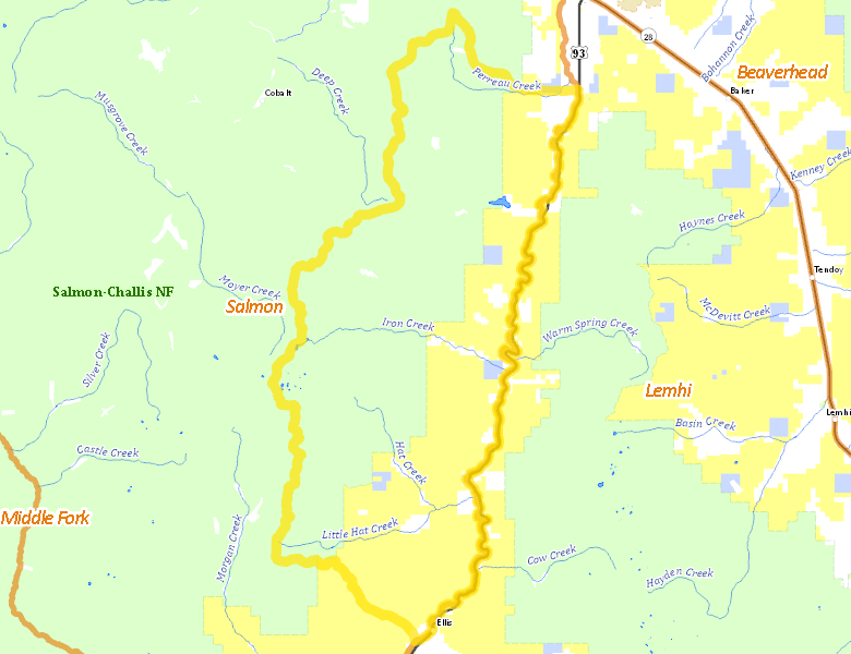 Map of Hunt Area