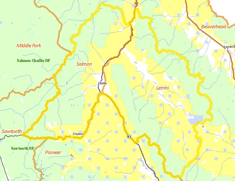 Map of Hunt Area