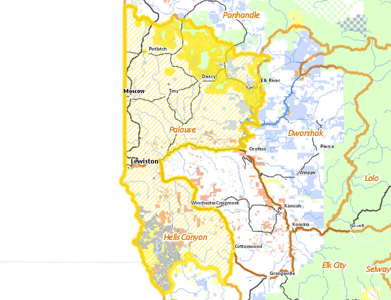 Map of Hunt Area