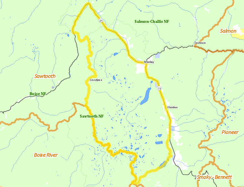 Map of Hunt Area