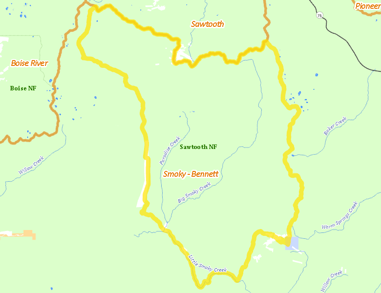 Map of Hunt Area