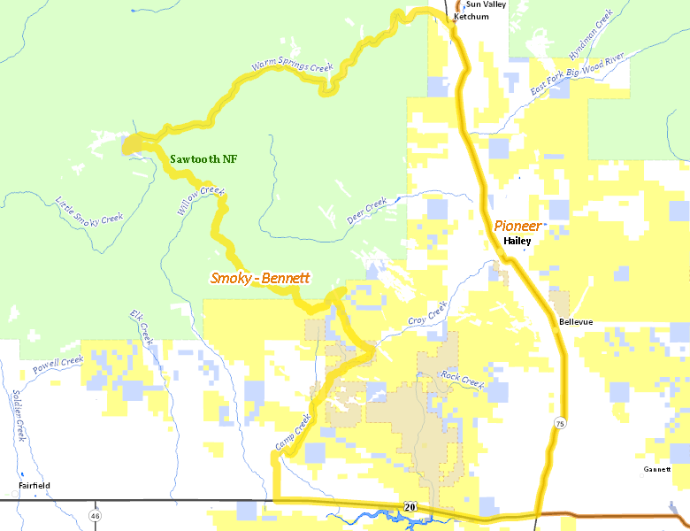 Map of Hunt Area